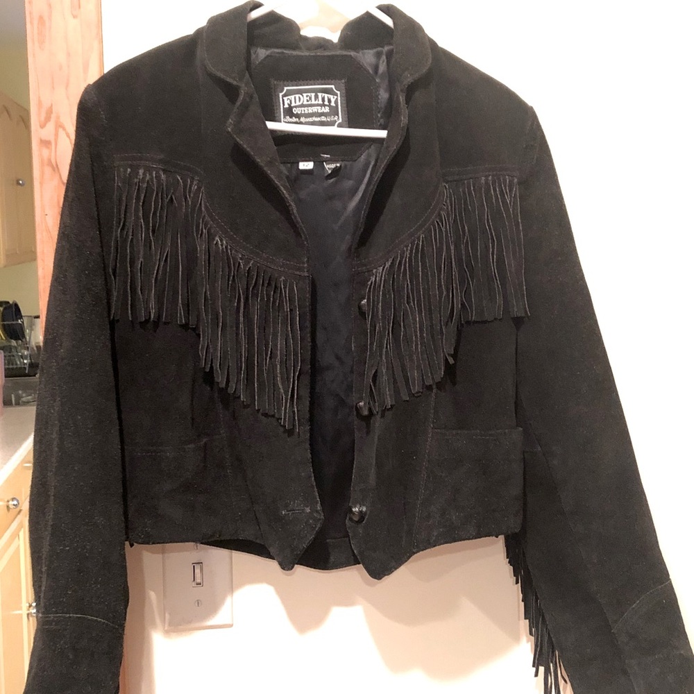 Fidelity Black Fringe Jacket